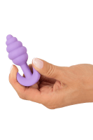 Mini Butt Plug lila - L: 7,5cm Ø: max. 2,8 cm