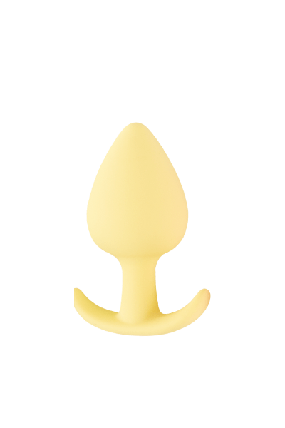 Mini Butt Plug gelb - L: 6,5cm Ø: max. 3,1 cm