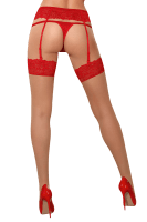 Stockings mit roter Spitze
