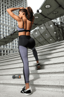 Fitness Leggings schwarz/grau
