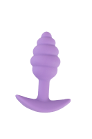 Mini Butt Plug lila - L: 7,5cm Ø: max. 2,8 cm